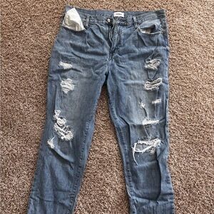 Pistola Men's Relaxed Ripped Blue Jeans